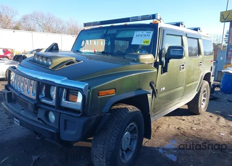 2003 Hummer H2 from USA, damaged, VIN 5GRGN23U83H138609